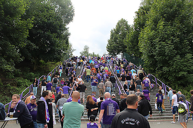 August 2013 Treppe nach dem Heimspiel gegen Aalen