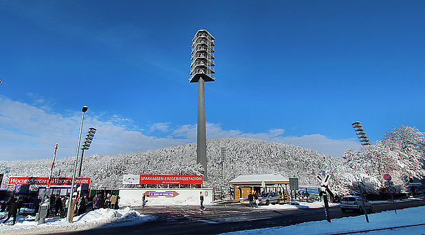 Dezember 2012 Winter im Lößnitztal Aue gegen Sandhausen