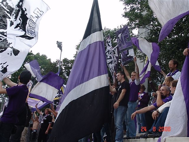 vorm Spiel - die Stimmumg war gut