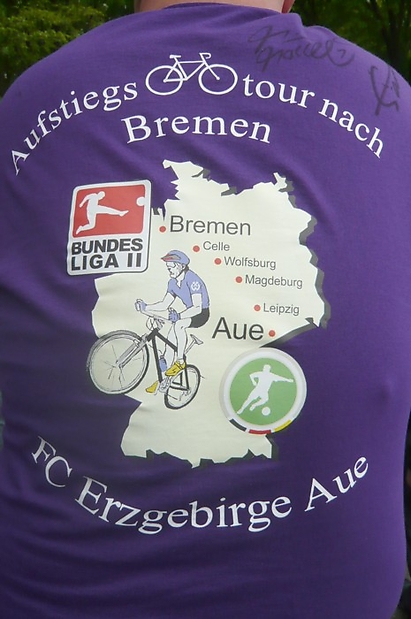 T-Shirt der beiden Radhelden aus Aue und Lößnitz