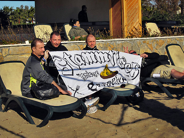 10. am Strand beim Fototermin Picture Point. 16.1.2012