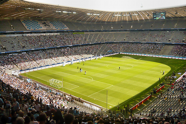 Vor dem Einlaufzeremoniell