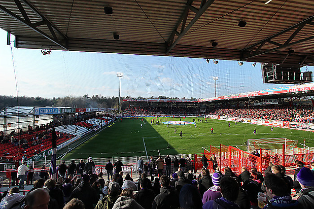 Blick aus dem Gästeblock