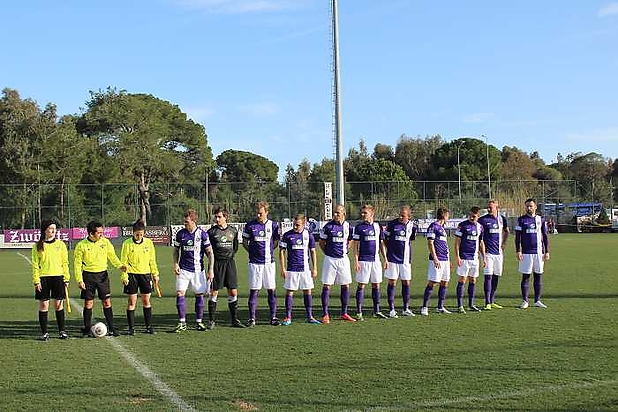 Auer Mannschaft vor dem Anstoß gegen Winterthur (3-0)