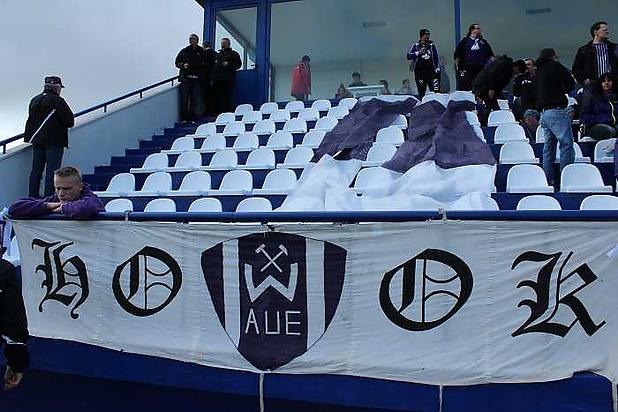 Hook vor dem Spiel gegen Krakow