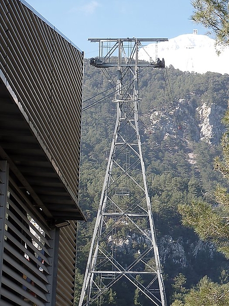 160-Sonntag, Ausflug auf dem Tahtali mit der im Jahr 2007 eröffneten Seilbahn.