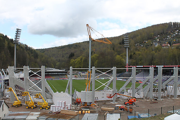 24.4.2016 Derby gegen den Chemnitzer FC. Foto: Burg
