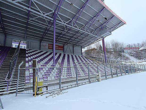 17.1.2016 Blick auf den C-Block. Dieser wurde zum Heim-Fanblock als Ersatz für Block O/P  umfunktioniert. Foto: Burg