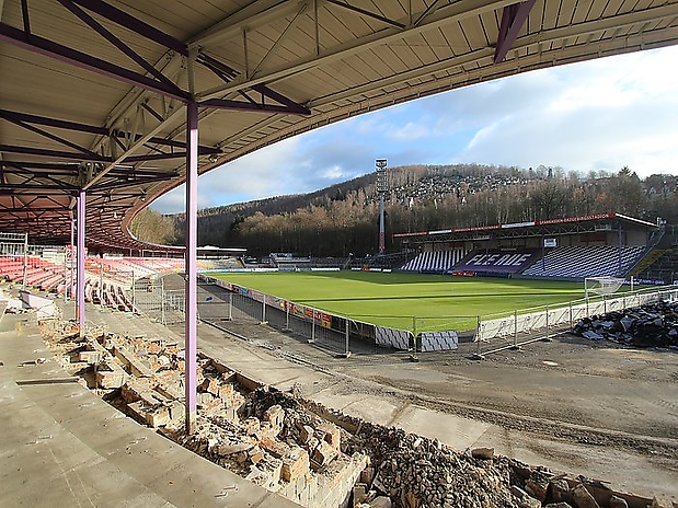 23.12.2015 Blick aus Block N. Foto: Burg