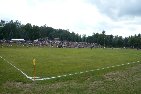Blick auf die Haupttribüne