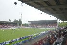 Beginn der Partie - Aue hat Anstoss